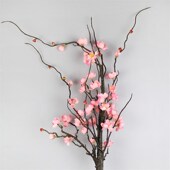 小腊梅树仿真绢家居新餐桌装 饰干枝假落地插塑料