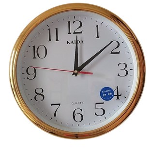 新款客厅风圆形方形时钟静音扫秒跳秒石英钟挂墙式家用挂钟