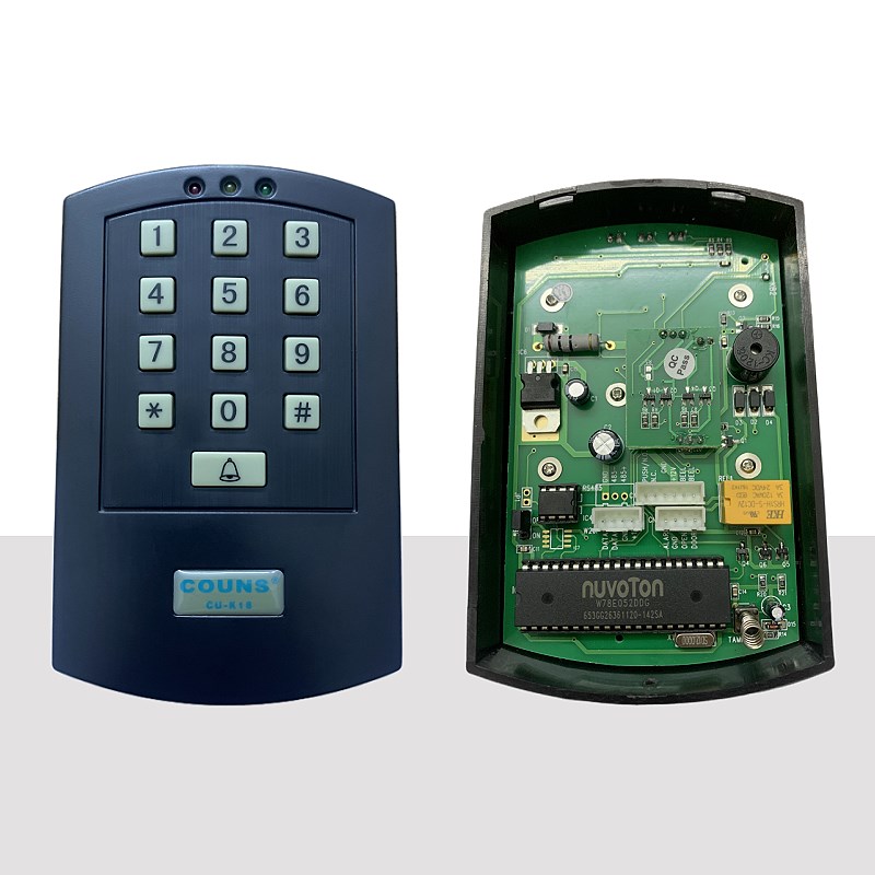 CU-K1门禁刷卡密码键盘机COUN高优电子锁门禁感应读卡体机