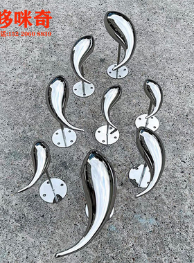 鱼雕塑庭院售楼部水池定制小鱼装饰品景观流水鱼群