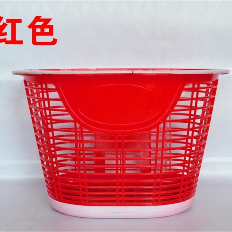 儿童自行车彩色车篮折叠车塑料车篓三轮车车兜单车前车筐用配件