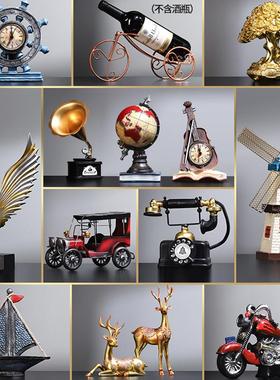 欧式创意覆古摆件超市美陈工艺礼品摆饰客厅酒柜办公室书架陈列装