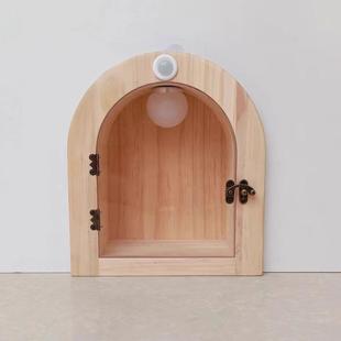 小木屋房子夜灯杰瑞门洞感应夜灯老鼠洞装饰定做