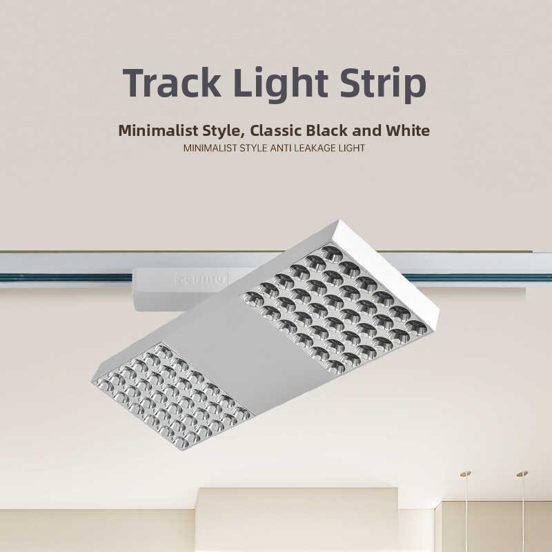 长轨道灯Led服装店专用商店商业轨道型表面安装格栅聚光灯可调轨