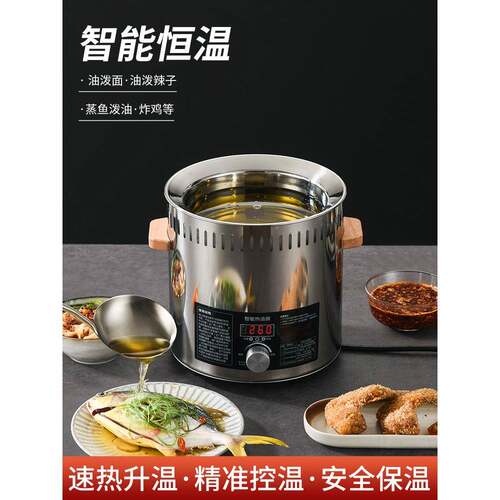 热油器新款油炸机智能恒温浇油桶炸鸡翅薯条油泼面多功能热油机
