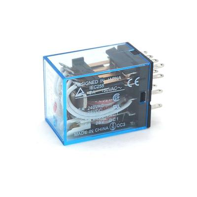 中间继电器IEC255 MY2NJ DC24V MY4N-J AC220V 3A 150