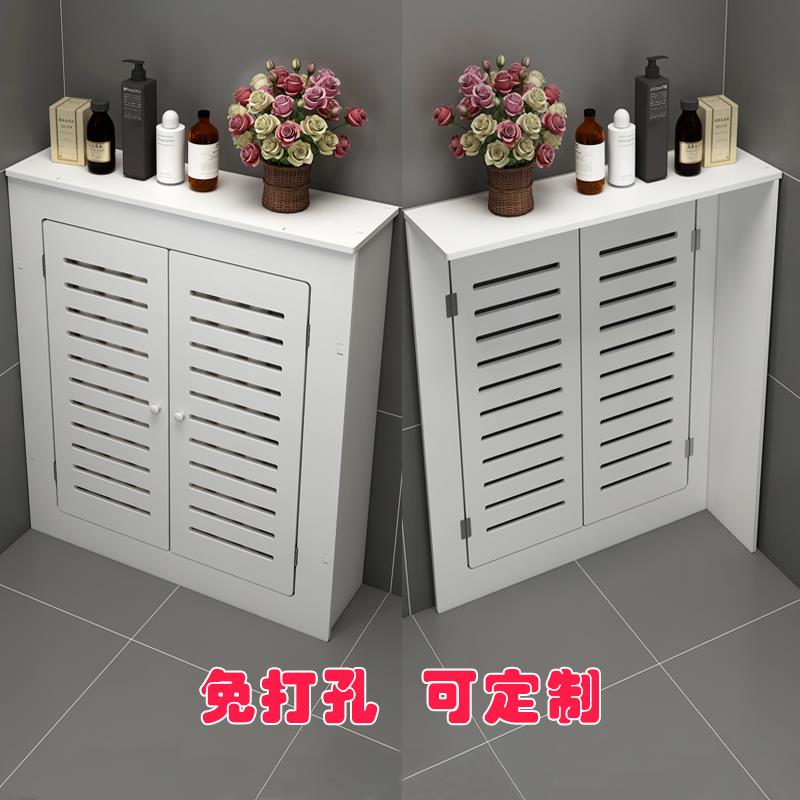 定地暖分水器遮挡罩贴墙洞口遮挡盖板暖气装饰柜弱电箱地暖遮挡门