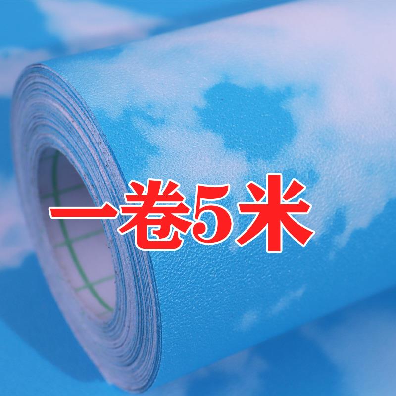 蓝天白云贴纸自粘儿童房卧室墙顶天花板贴画立体创意装饰加厚不透图片