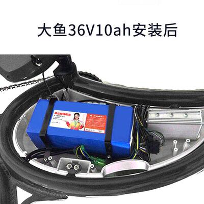 大鱼智行车D1D2D3S2S3V1电动车自行车dyu电瓶锂电池36V8安10AH12a