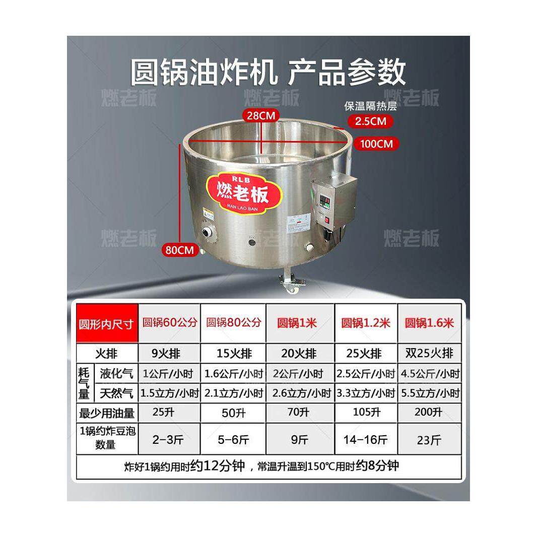 纯电商用油炸机炸豆泡炸土豆片薯片炸锅大型炸锅智能恒温电油炸炉