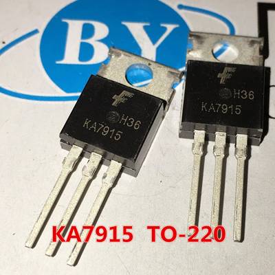 直插TO-220 KA7915EUT KA7915 1.5A/15V 三端稳压 FSC仙童三极管