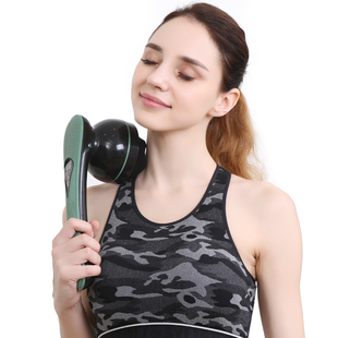 普立海豚按摩器棒无线充电手持式颈部腰部腿部多功能全身振动揉捏