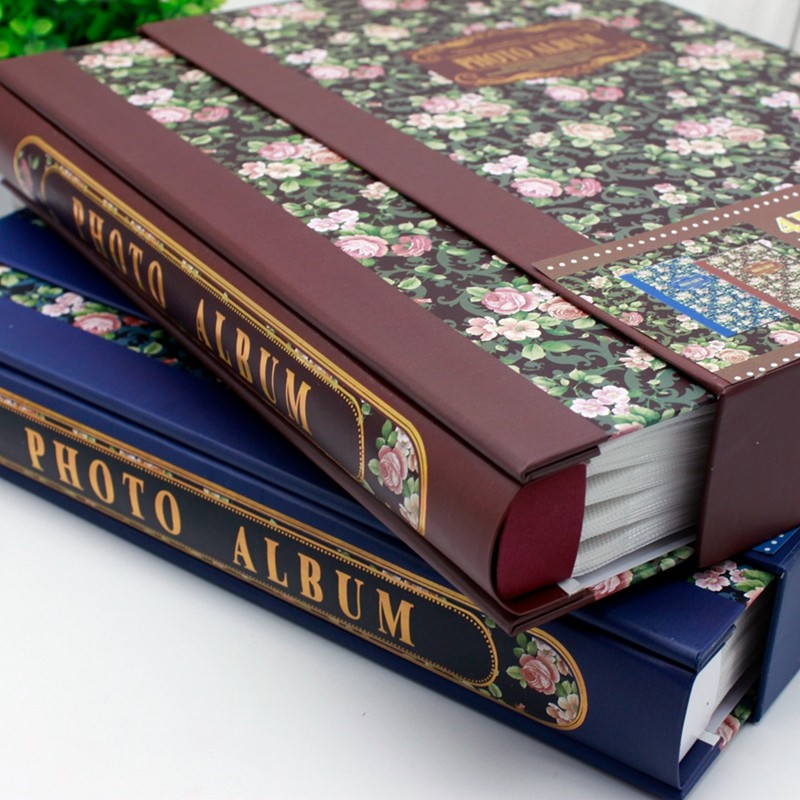 相册影集插页式 6寸8寸混装 300张 盒装大容量家庭普通相册本