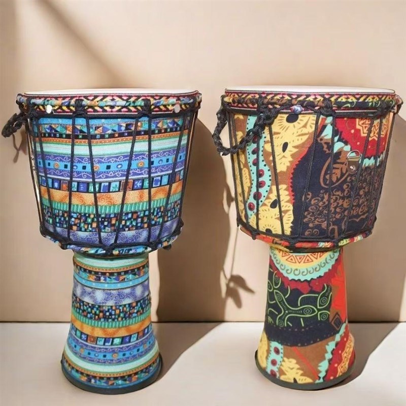 非洲鼓成人旅行非洲鼓长天一色带绳轻便手鼓儿童幼儿园乐器手拍鼓