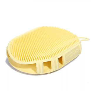 多格漫双面柔韧洗澡刷按摩刷法斗柯基宠物狗犬梳子短毛猫狗去浮毛