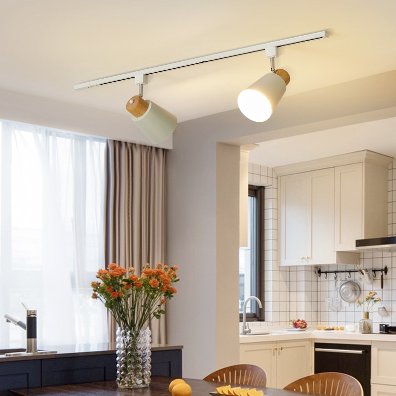 藤编轨道吊灯复古南洋风氛围感餐厅灯创意造型升降饭厅带无灯