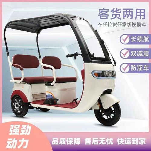 电动轮车小型女士电动车老年休闲车老轮车新款带棚 - 封面