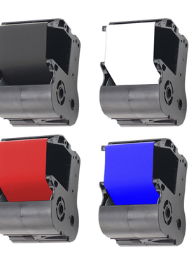 适用硕方标牌机色带黑色带红色带U蓝色电缆挂牌铭牌机碳带 硕方洁