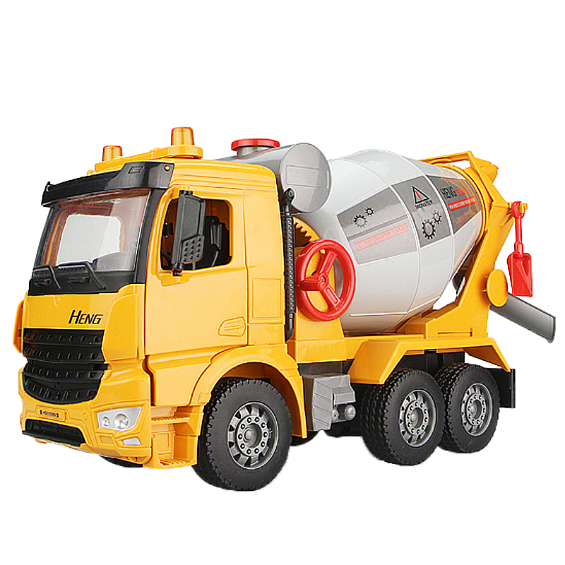出料搅拌车大号混凝土搅拌机儿童水泥罐车翻斗车工程车男孩