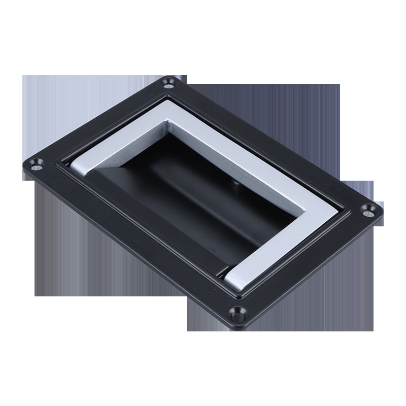 威满柜锁 PL00-1黑 工业设备箱拉手 电机箱把手 方形拉手 暗拉手