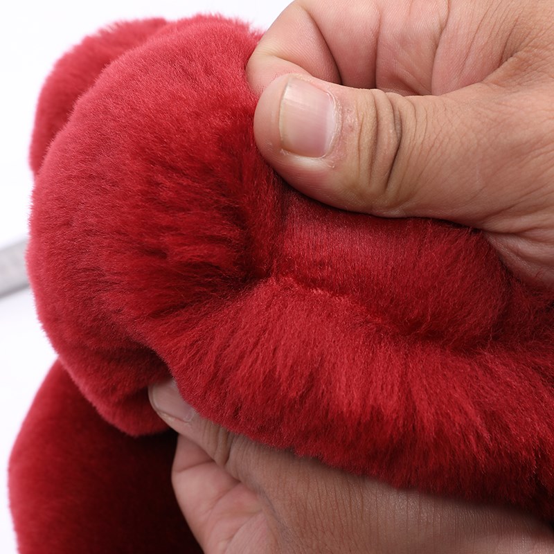 冬季纯羊毛方向盘短毛绒男女士通用汽车把皮毛一体冬天大众