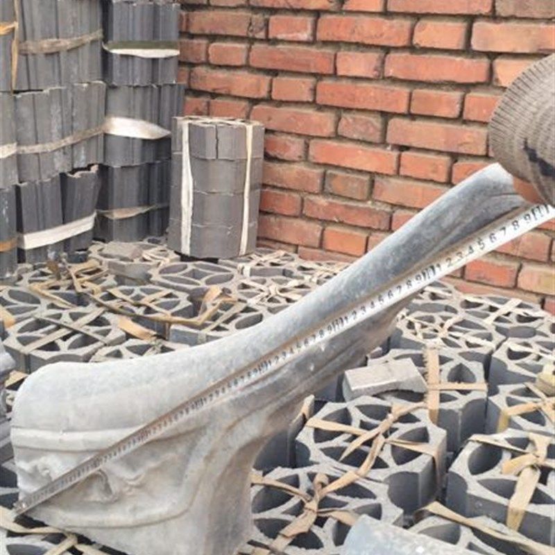 古建翘角仿古屋脊翘角仿古青瓦飞檐翘角翘角瓦五脊六兽屋脊正吻瓦图片