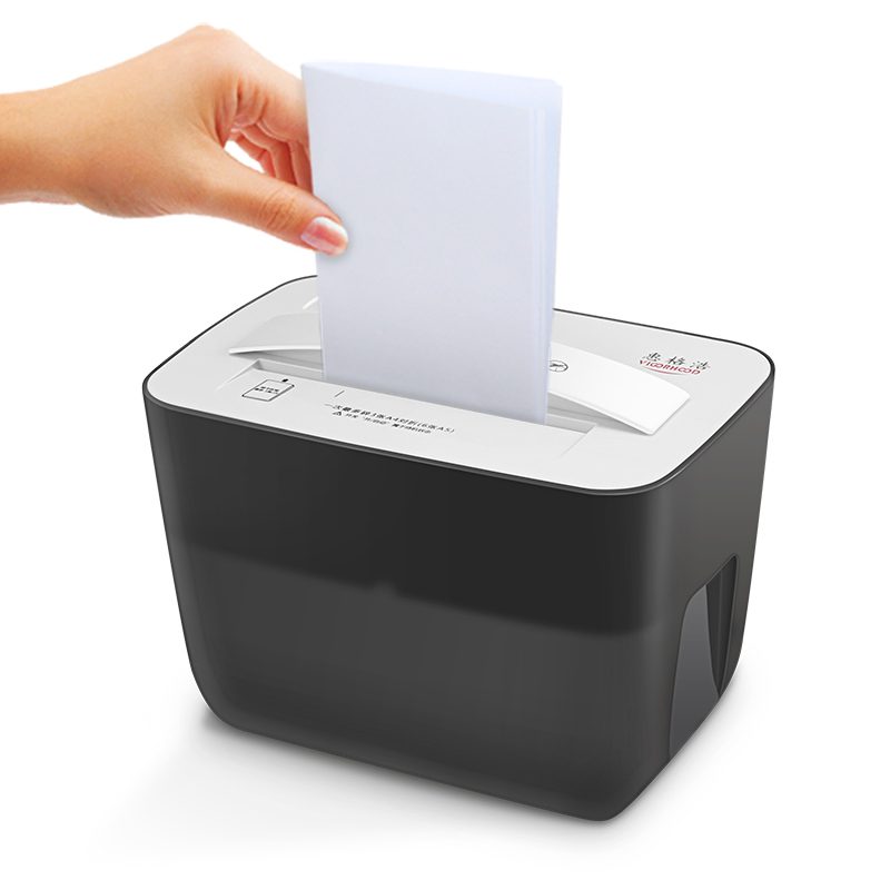 惠格浩005C1桌o面迷你碎纸机5级保密310mm粉纸机电动低噪