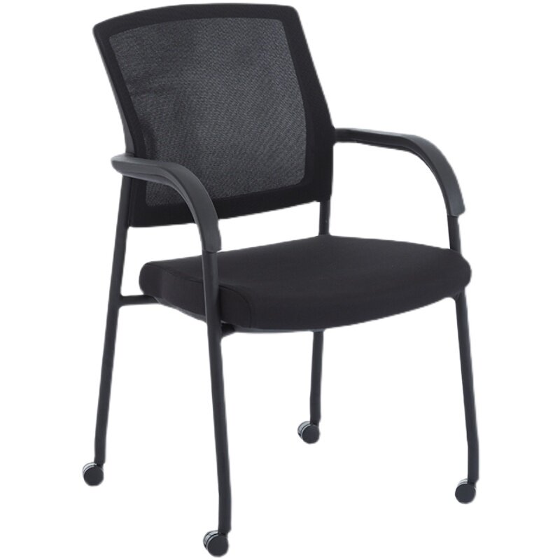 网面透气职员座椅办公椅舒适久坐会议室现代加高麻将椅子