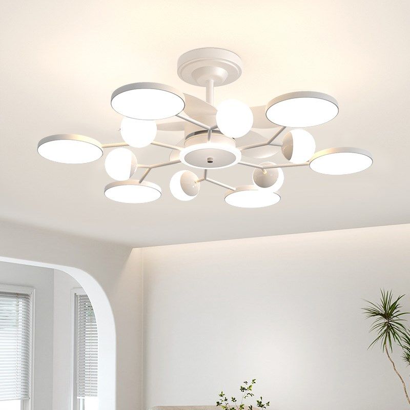 广东中山吊扇灯客厅主灯2024新款简约北欧吊灯带电风扇灯一体餐厅,家装灯饰光源,风扇灯,淘宝优惠券,粉丝福利购,淘宝优惠卷