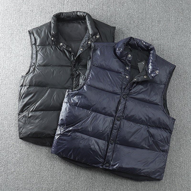 蓬松保暖不钻绒!外贸男装尾货户外防水时尚立领休闲羽绒马甲坎肩,男装,常规马甲,淘宝优惠券,粉丝福利购,淘宝优惠卷