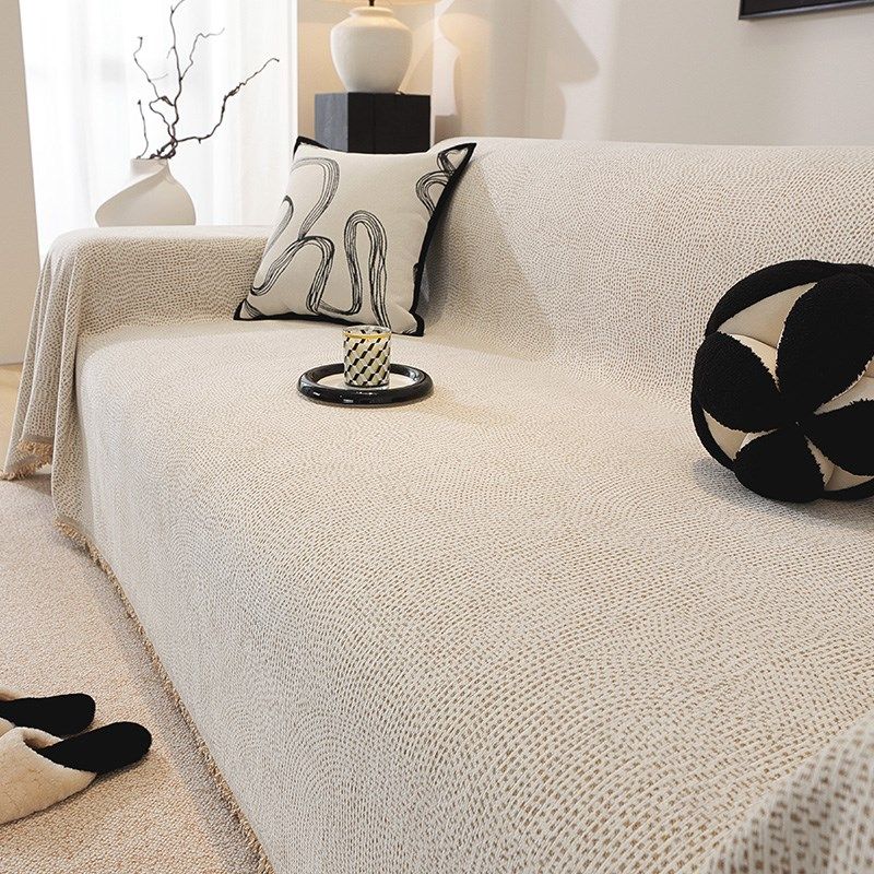 诧寂极简沙发巾盖布2025新款四季纯色坐垫一片式全包万能沙发套罩,居家布艺,沙发套,淘宝优惠券,粉丝福利购,淘宝优惠卷