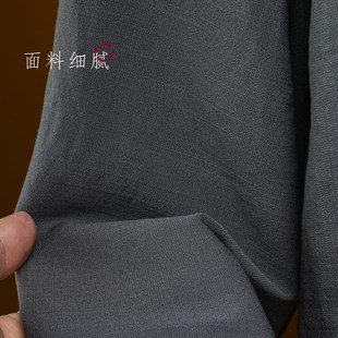 套装 竹纤棉麻短褂僧服 小褂免绑腿收口裤 宽松薄款 出家人僧衣 夏季