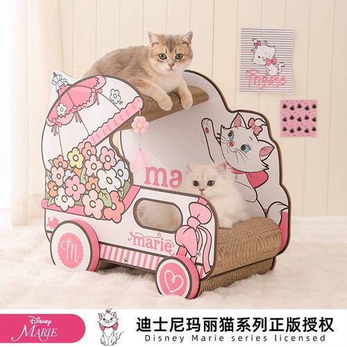 花篮掉猫迪士尼屑华元系列猫抓板窝车猫猫抓板防猫耐磨抓玛丽不易