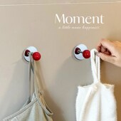 彩色圆球墙上钩卧室门后挂钩挂衣架免打玄关钥匙挂架