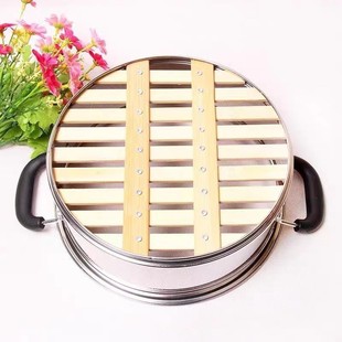 电热锅炒锅竹笼屉蒸笼家用电饭锅蒸锅蒸格蒸屉竹篦子笼屉