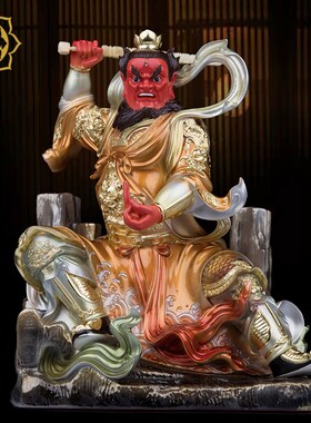 王灵官神像王天君像火神树脂彩绘客厅玄关工艺礼品摆饰