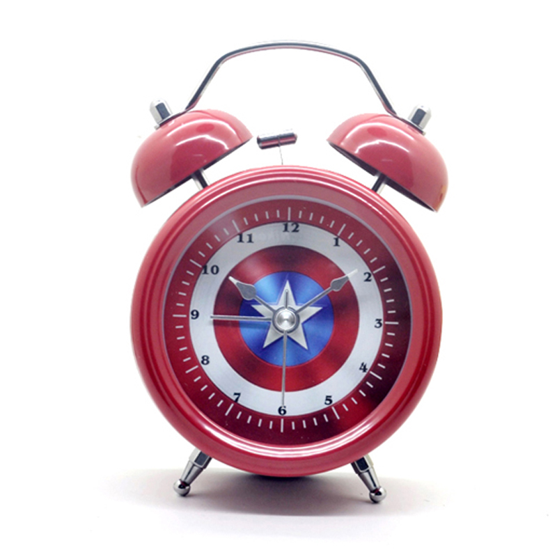 复古打铃钟 超大铃声敲打钟 指针式闹钟 儿童卡通钟 打铃式闹钟