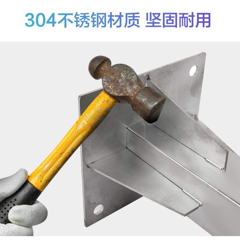 红外光栅支架不锈钢方管立杆1米车辆分离对射立柱立地安装