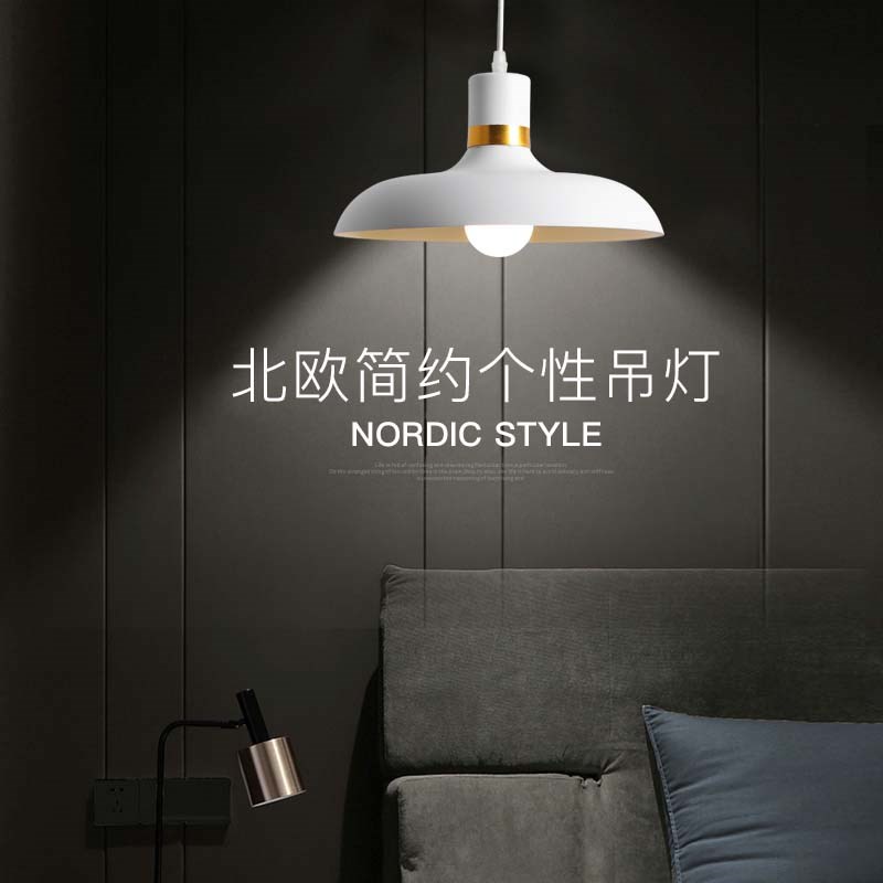 复古工业风火锅吊灯店铺商用餐厅餐桌理发店个性吧台锅盖吊灯餐厅