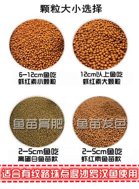 火凤凰罗汉鱼专用饲料泰国罗汉鱼爆头退沙高蛋白鱼食红德萨鱼粮