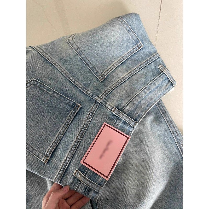 150小个子高腰牛仔裤女秋季新款八分宽松显瘦梨形身材直筒阔腿裤8