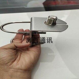 车载电台手台UV短波 天线阳台管状安装夹边卡边固定座双M母转接头