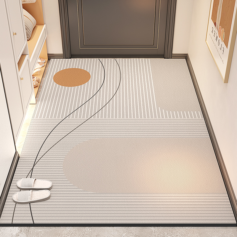 皮革入户门地垫门口进门脚垫可擦免洗耐脏地毯家用防滑入门垫子