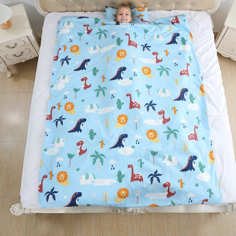 睡袋儿童春秋冬款中大童四季通用秋天男童女童宝宝防踢被子神器