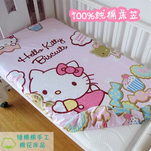 定做80*160/88*168儿童床笠纯棉G薄椰棕垫卡通床罩保护套单件全棉