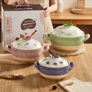 煲汤的砂锅耐高h温干烧不裂燃气煤气灶专用炖锅家用2024新款砂锅