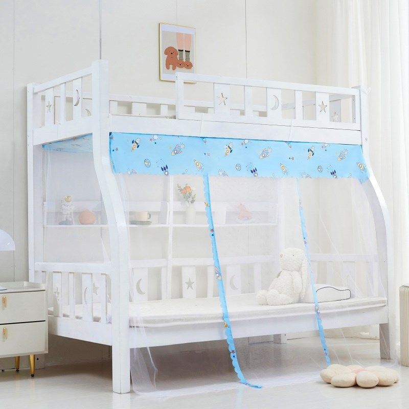 新款子母床蚊帐儿童上下铺梯形高低双层床家用特加密直梯柜梯蚊帐,床上用品,蚊帐,淘宝优惠券,粉丝福利购,淘宝优惠卷