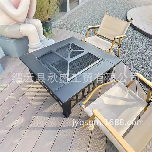 户外花园家具木炭取暖炉烤火炉庭院家具火盆围炉煮茶冬天烧烤炉桌