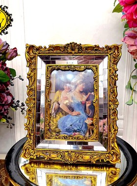 极繁手工 法式别墅精致复古摆件桌面欧式酒吧美式高端奢华装饰品