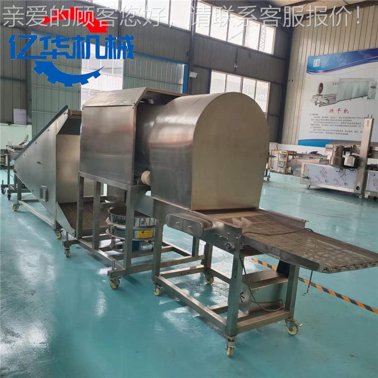 鱿鱼须滚OWM筒裹机全自动上鱿鱼粉条裹粉设备小酥肉浆粉裹机